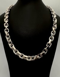 Second hand halsband massiv ankarlänk äkta silver 55 cm