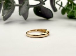 Second hand ring 18k guld Cubic zirkonia Strl 19,75