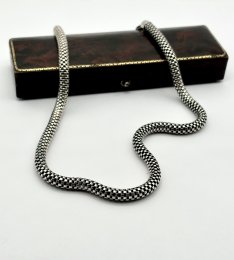 Second hand halsband äkta silver 51cm