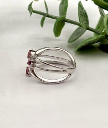 Second hand ring 18k vitguld turmalin