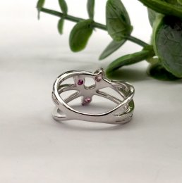Second hand ring 18k vitguld turmalin