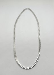 Second hand halsband pansarlänk äkta siver 55 cm