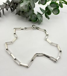 Vintage halsband äkta silver 53cm 1966