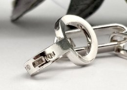 Vintage halsband äkta silver 53cm 1966