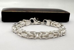 Second hand massivt armband äkta silver