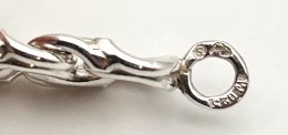 Secoond hand Massivt halsband bismarck äkta silver 81,5g
