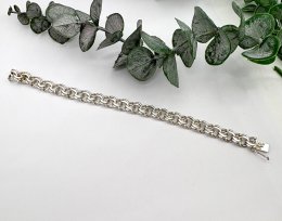 Second hand armband äkta silver Bismarck 19,5cm