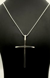 Second hand halsband äkta silver Efva Attling Thin Cross 70 cm