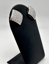 Second hand hörhängen äkta silver cubic zirconia