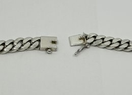Second hand massiv pansarlänk äkta silver