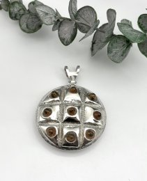 Viintage hängsmycke äkta silver stor berlock