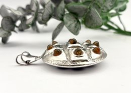 Viintage hängsmycke äkta silver stor berlock