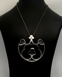 Vintage halsband äkta silver Finland Åbo 1972