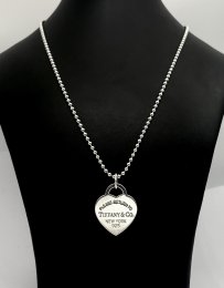 Second hand halsband äkta silver hjärta Tiffany&Co Ney York