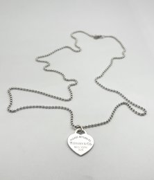 Second hand halsband äkta silver hjärta Tiffany&Co Ney York