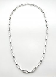 Vintage långt halsband äkta silver Isaac Cohen 1965