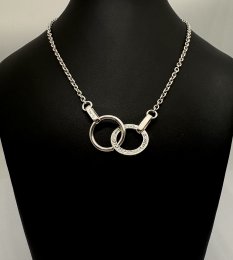 Second hand halsband äkta silver Efva Attling Twosome Necklace