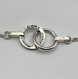 Second hand halsband äkta silver Efva Attling Twosome Necklace