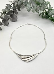 Vintage halsband äkta silver