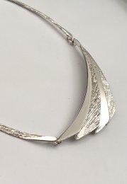 Vintage halsband äkta silver