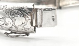 Vintage armring äkta silver