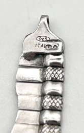 Vintage halsband äkta silver Italien