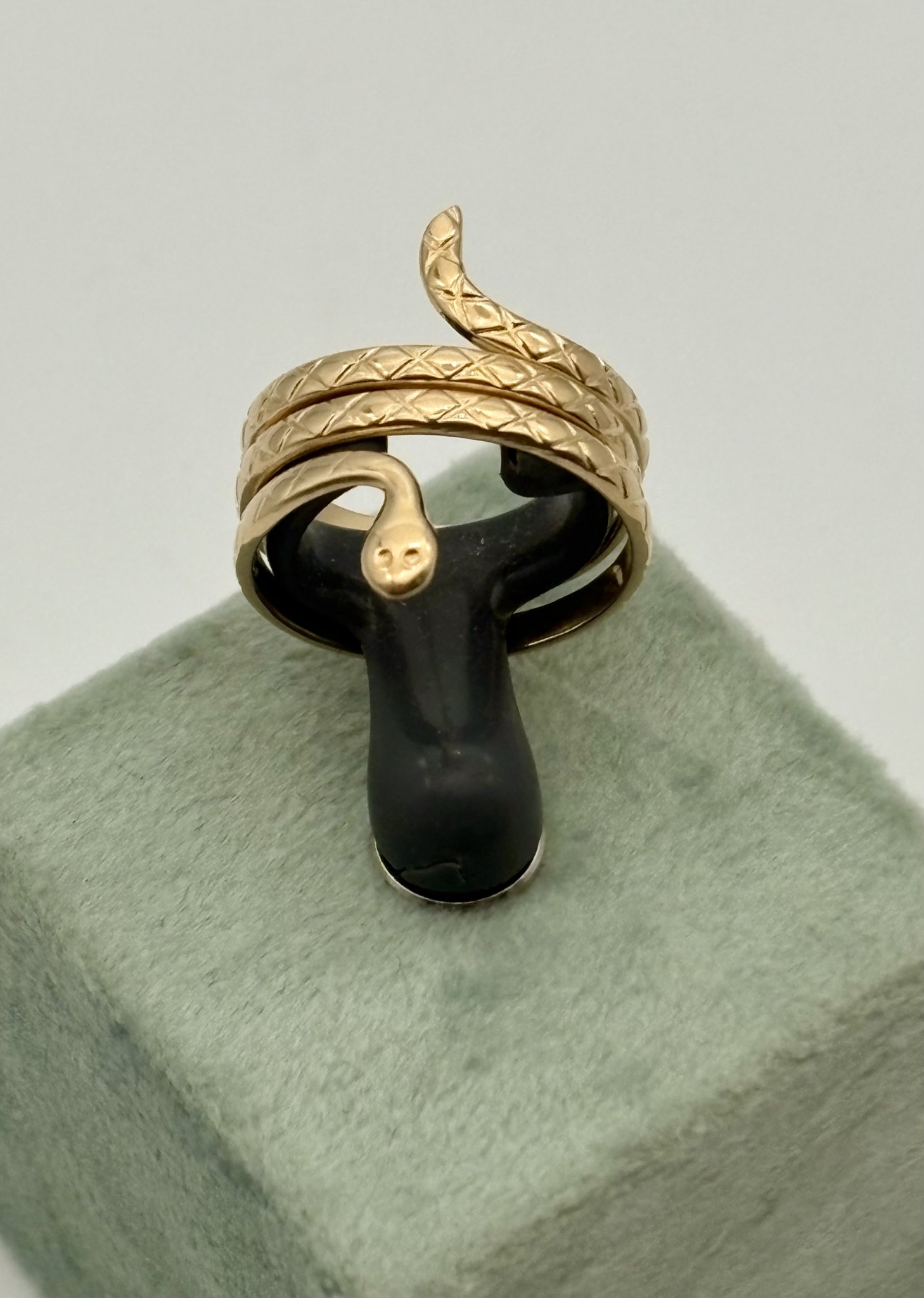 Vintage ring orm Snake ring 18k guld Kalevala Koru Finland