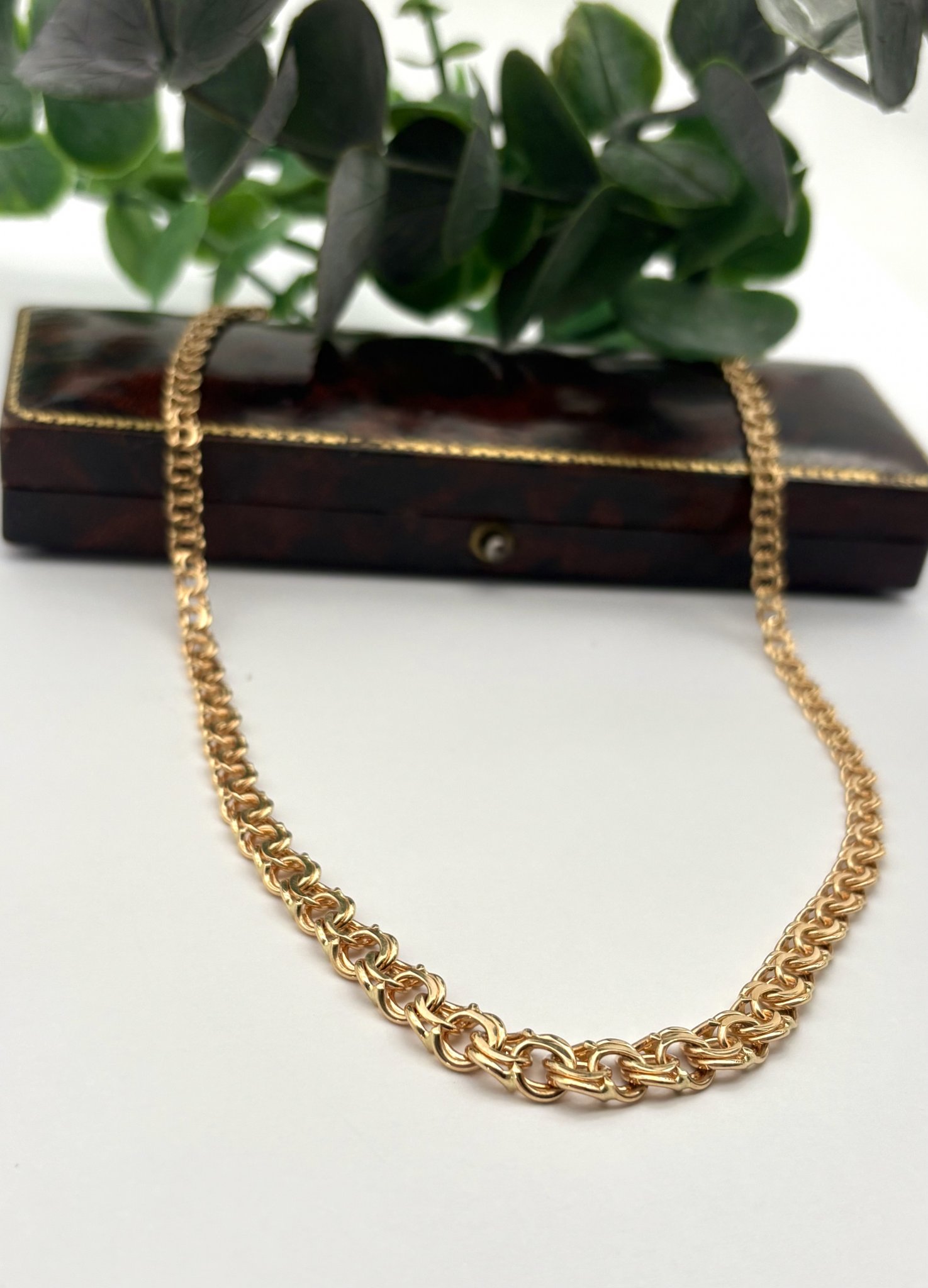 Second hand halsband doserad Bismarck 18k guld 23,8g 45cm