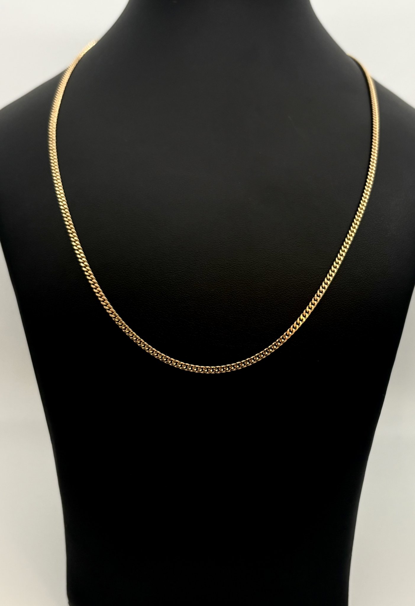 Second hand halsband pansarlänk 18k guld 9,8g 50cm