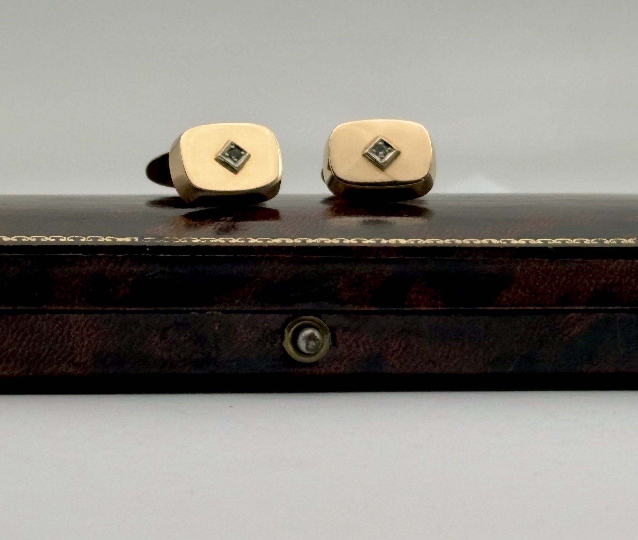 Vintage manschettknappar 18k guld 1964