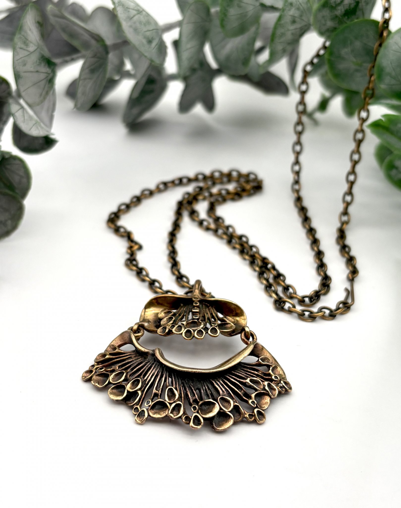 Vintage halsband brons Hannu Ikonen Finland