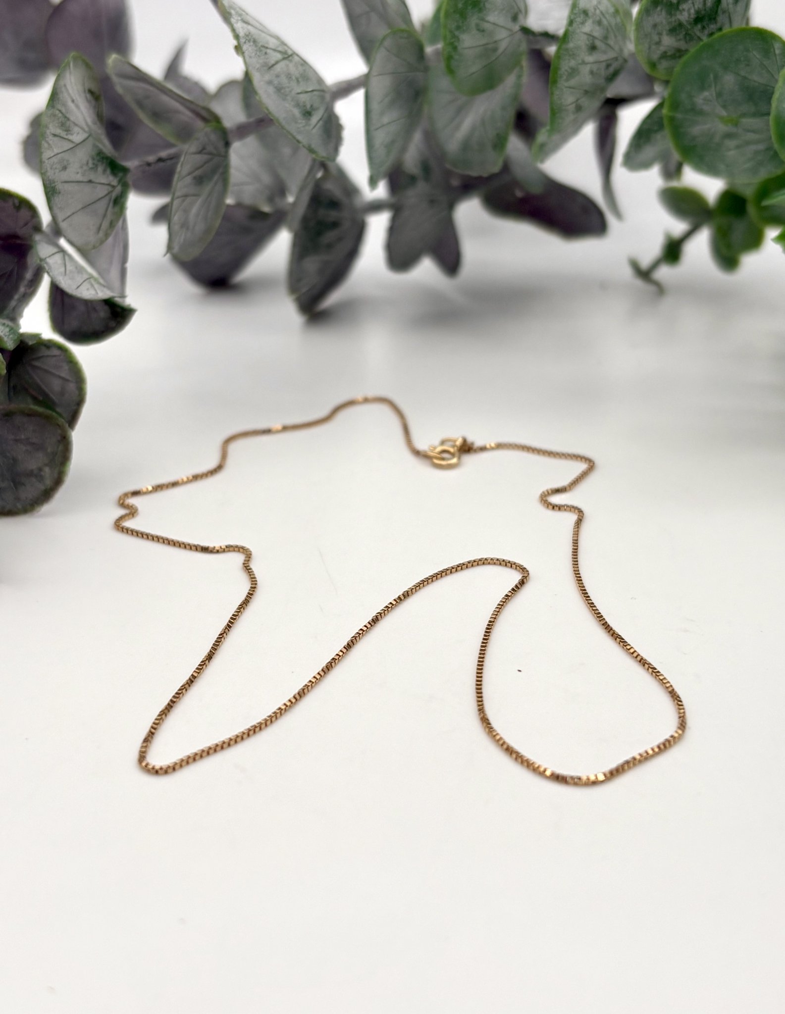 Second hand halsband venezialänk 18k guld 2,6g