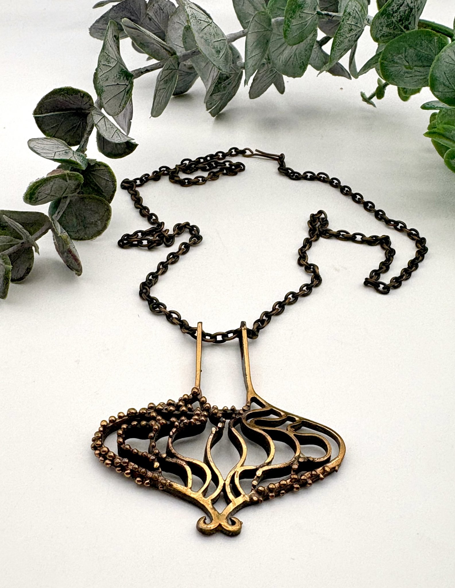 Vintage halsband brons