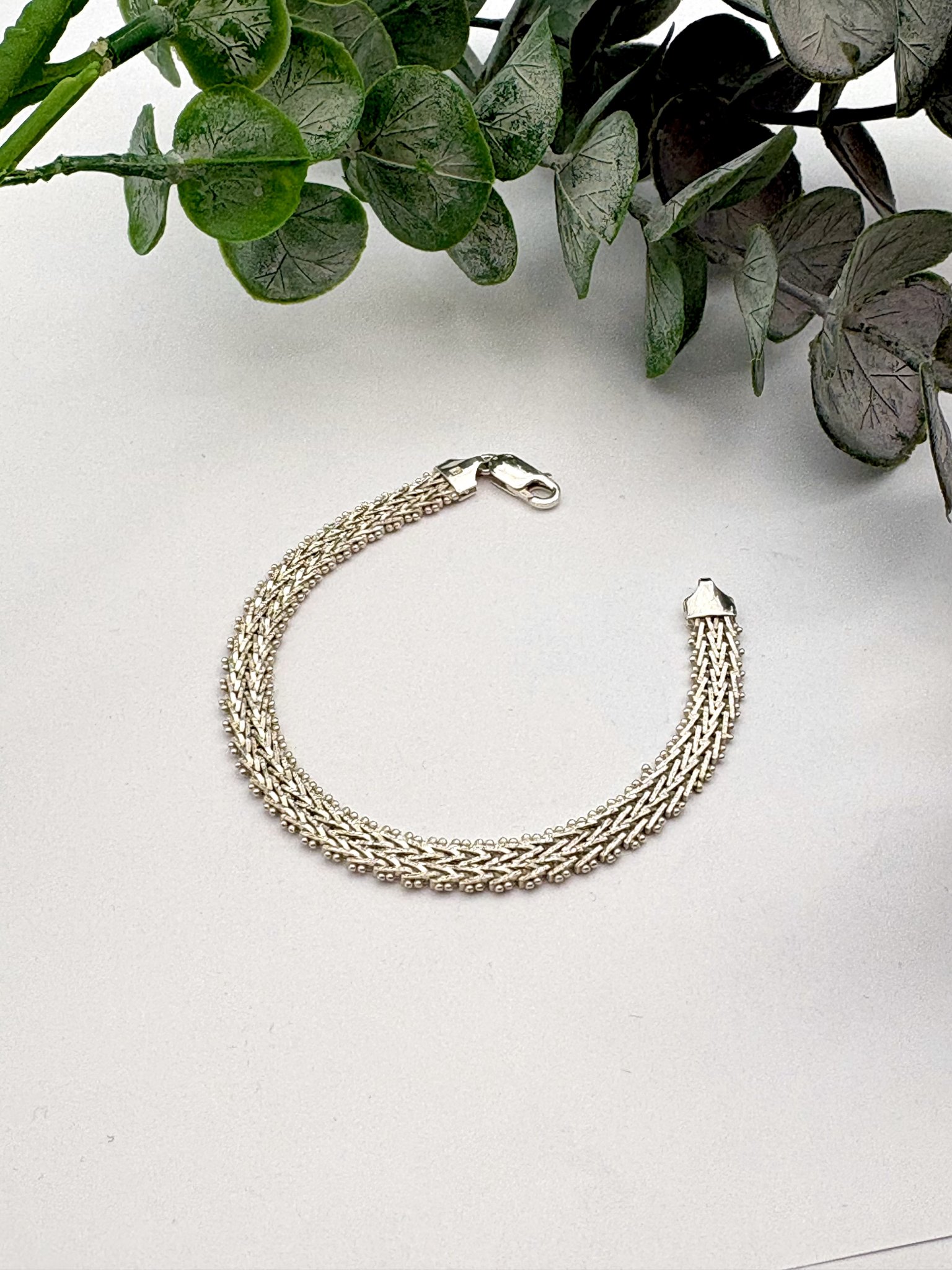 Second hand armband i äkta silver