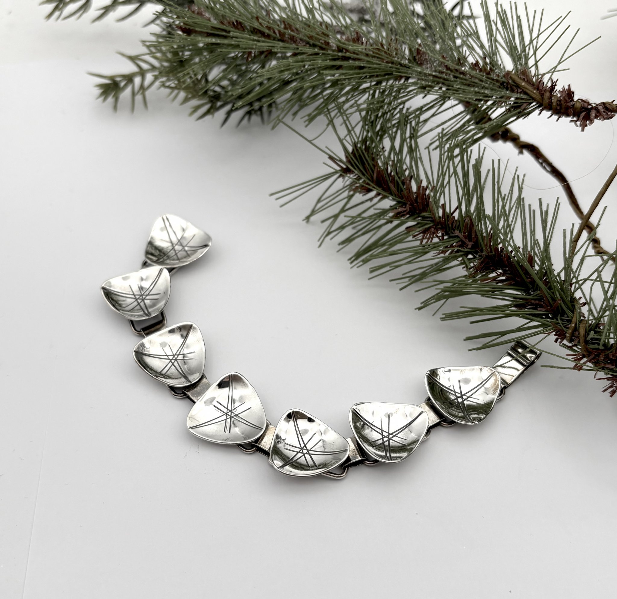 Vintage armband äkta silver 1957