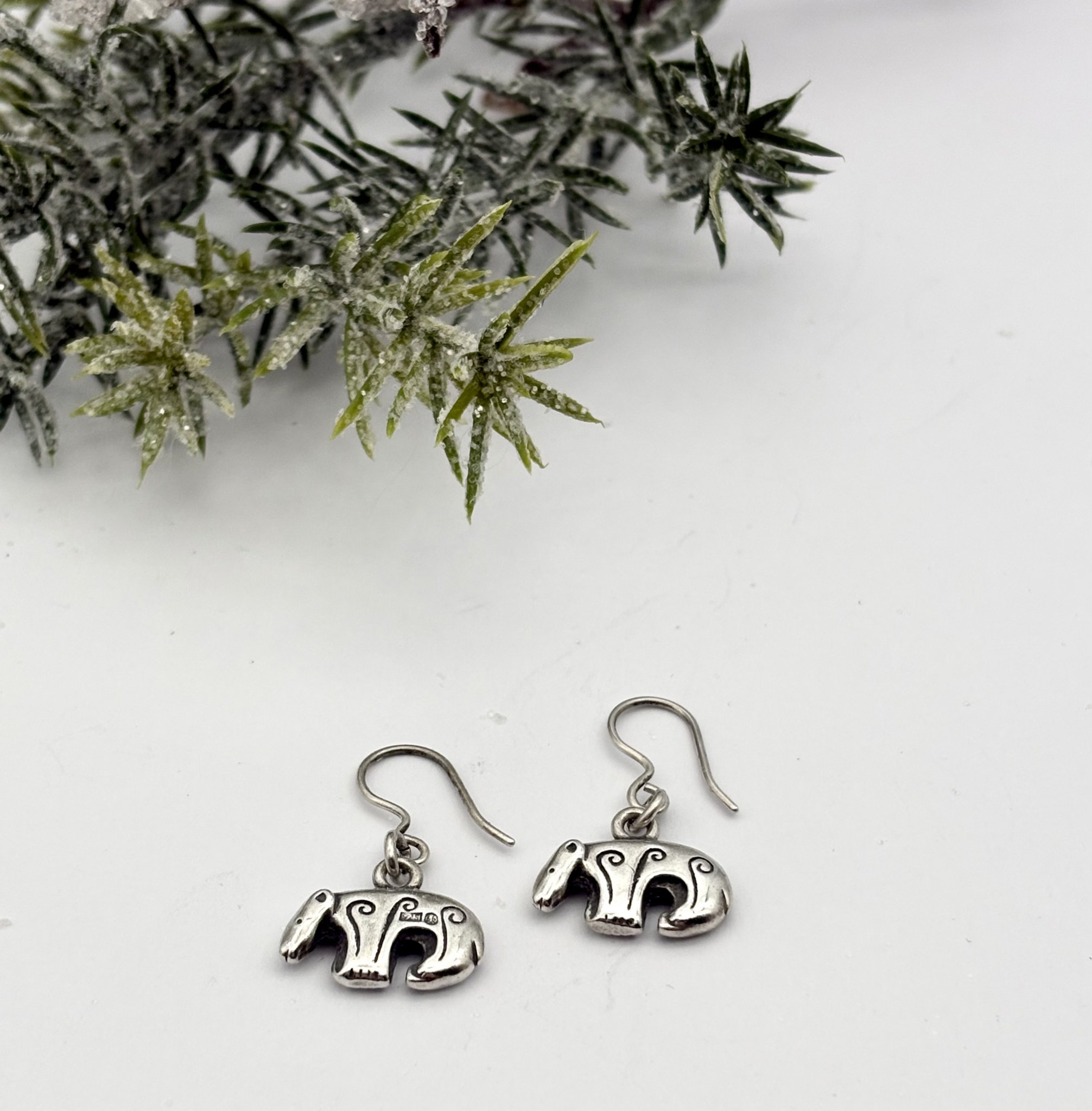 Vintage örhängen äkta silver Björn Kalevala Koru Finland