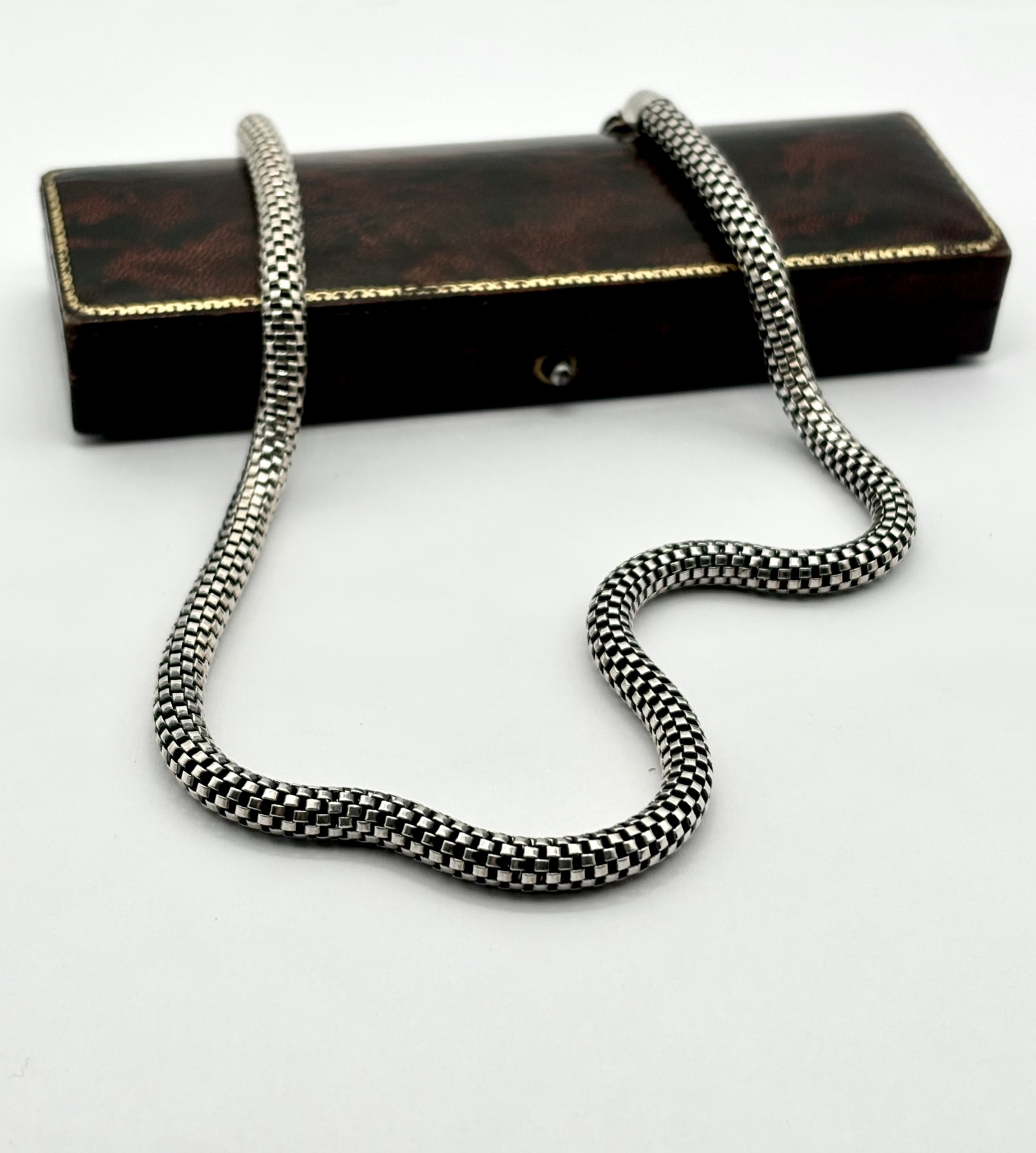 Second hand halsband äkta silver 51cm