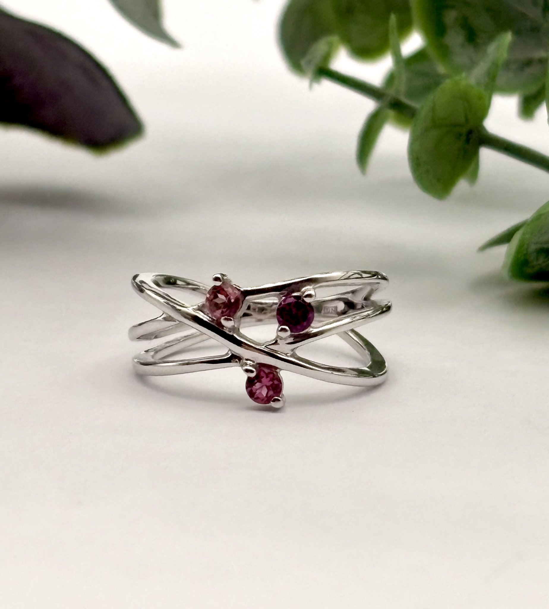 Second hand ring 18k vitguld turmalin