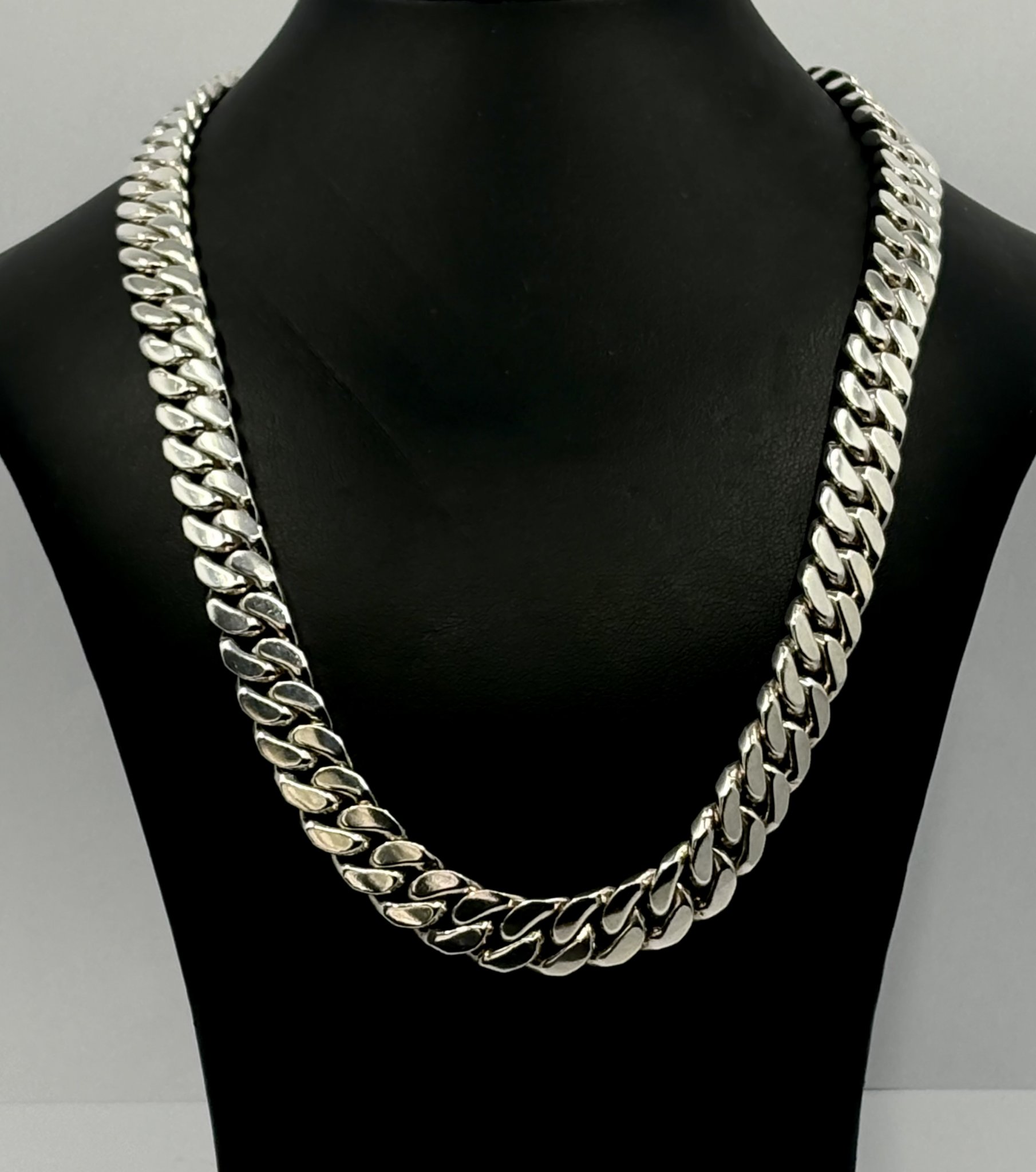 Second hand massiv pansarlänk äkta silver