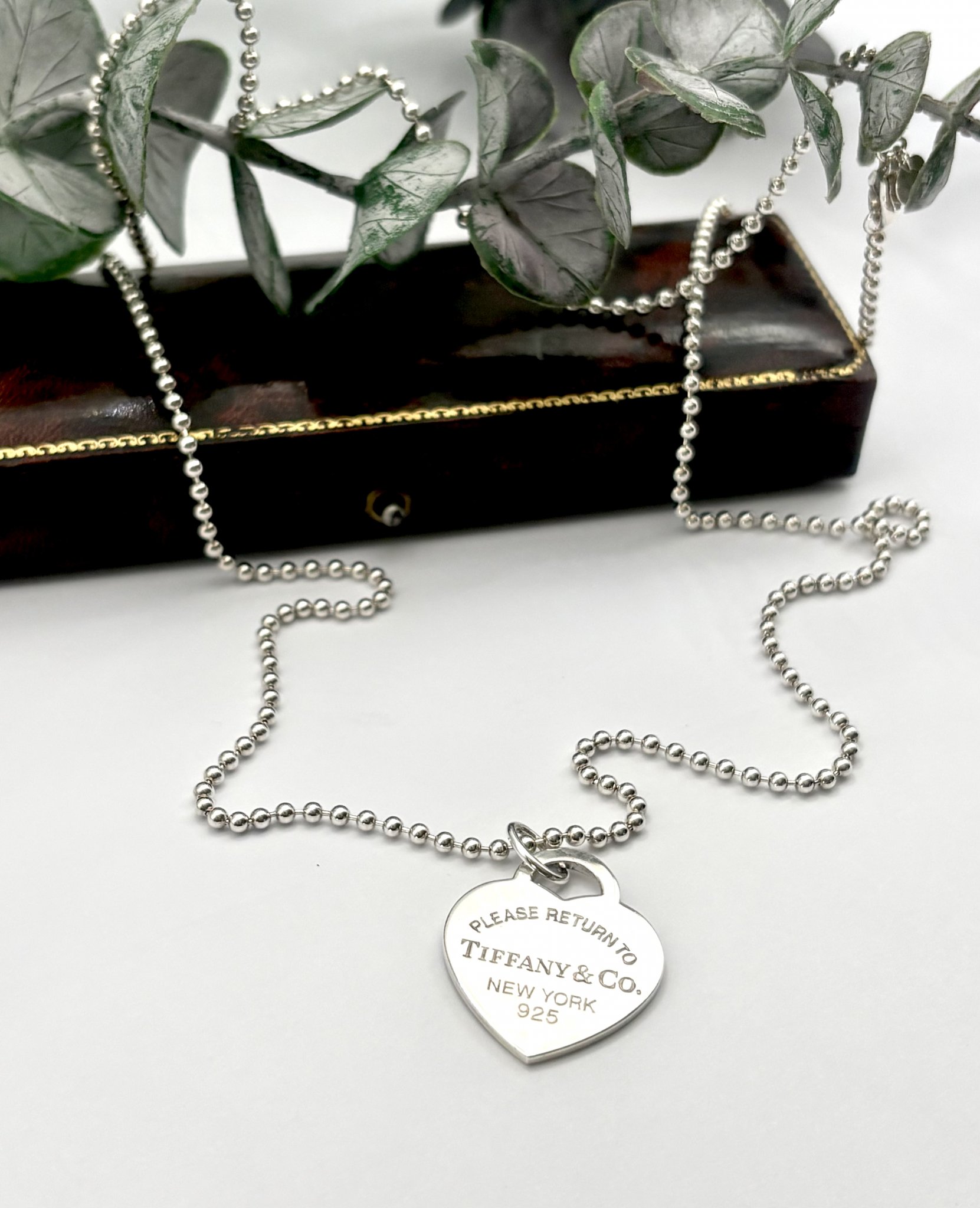 Second hand halsband äkta silver hjärta Tiffany&Co Ney York