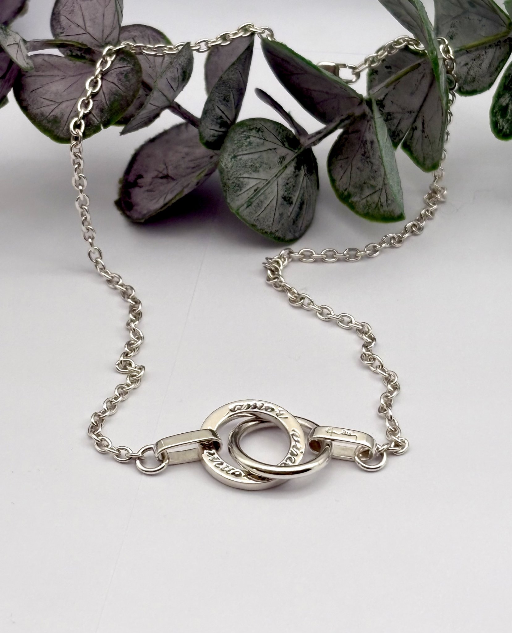 Second hand halsband äkta silver Efva Attling Twosome Necklace